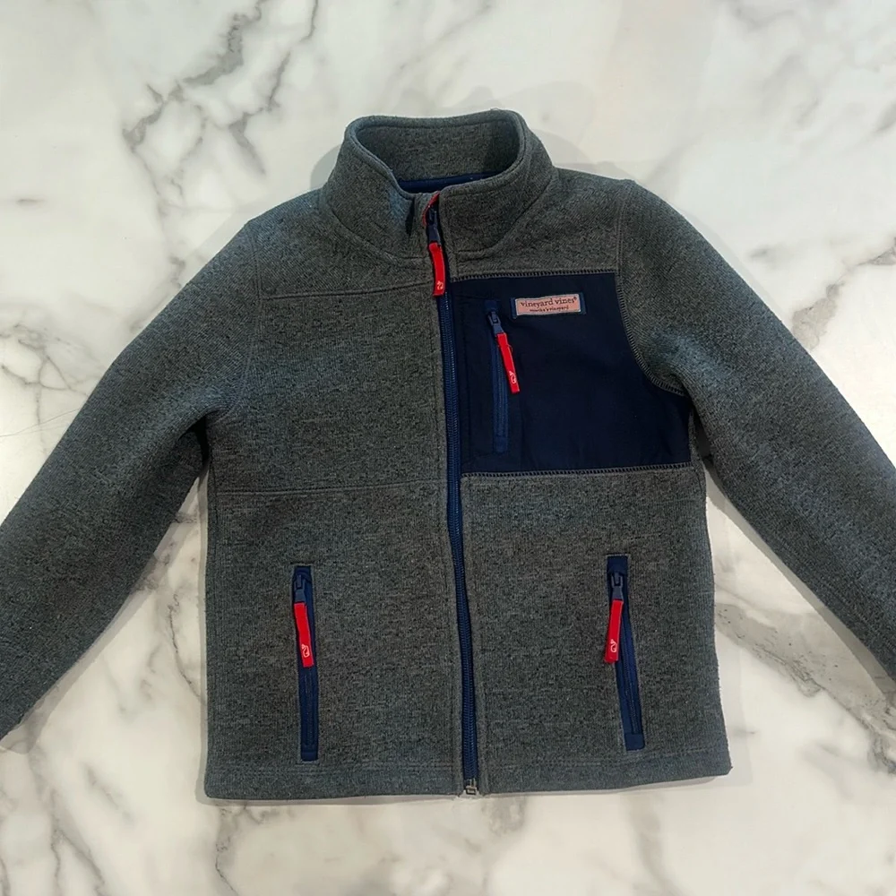 Vineyard Vines Full Zip Sweater Jacket